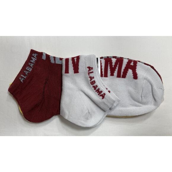Alabama Crimson Tide Socks Ankle Women's size: 9 to 11 2 packs of 3, NCAA - Picture 4 of 9